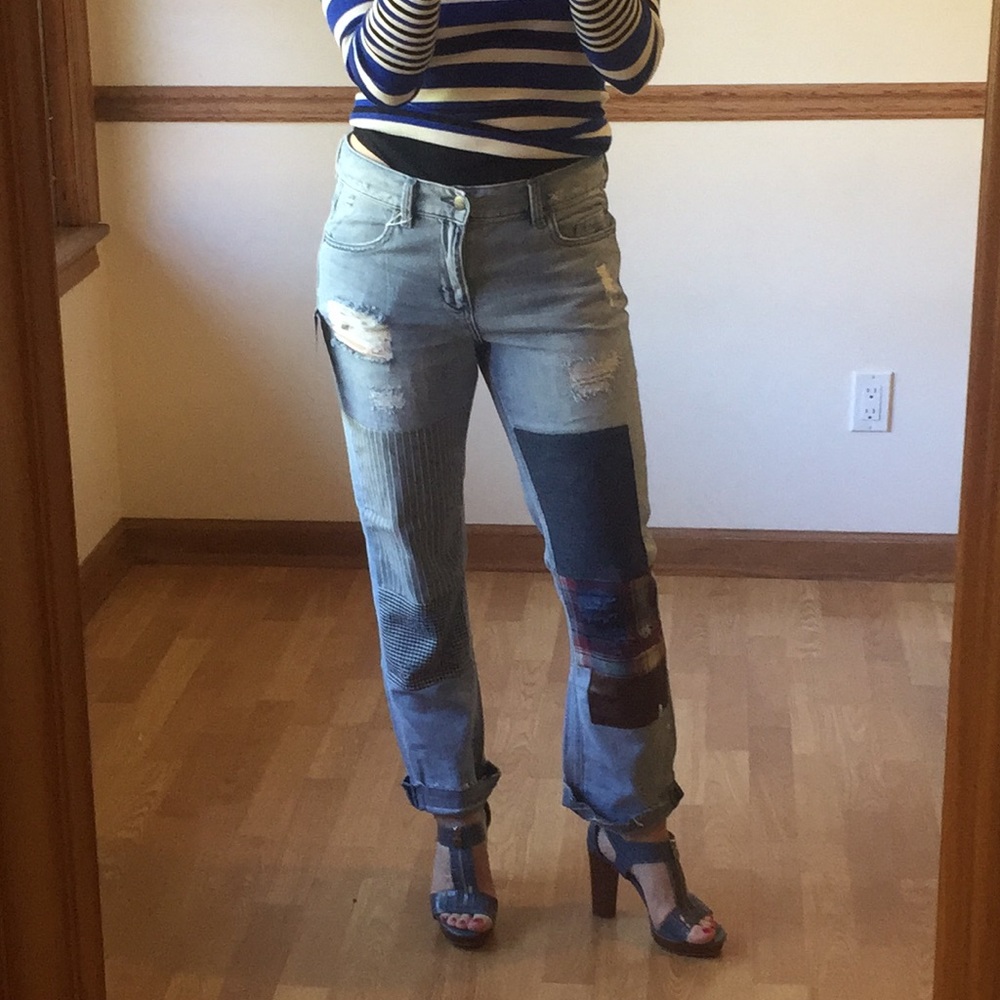 BCBGMAXAZRIA boyfriend jeans